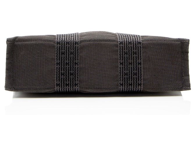 Hermès Borsa Hermes Vintage Canvas Herline PM Nero - vista 4