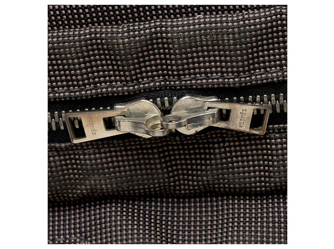 Hermès Borsa Hermes Vintage Canvas Herline PM Nero - vista 8