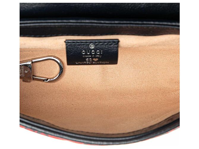 Borsa a tracolla con catena Gucci GG Marmont Multicolore - vista 4
