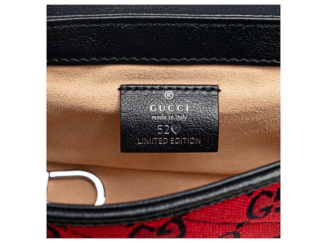 Borsa a tracolla con catena Gucci GG Marmont Multicolore - vista 5