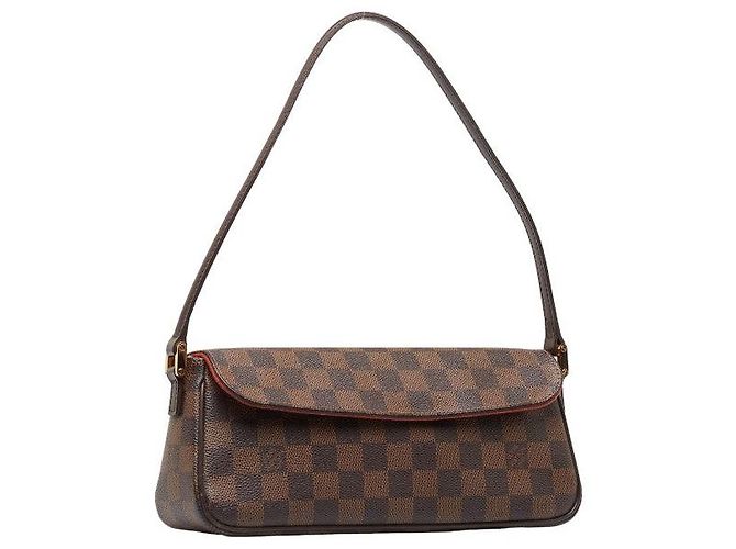 Louis Vuitton Damier Recoleta Shoulder Bag Brown - view 2