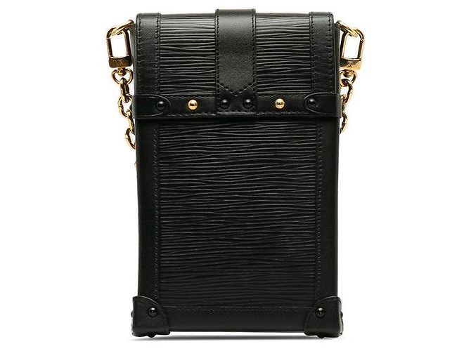 Bolsa de Ombro Louis Vuitton Trunk Vertical Chain Preto - vista 3