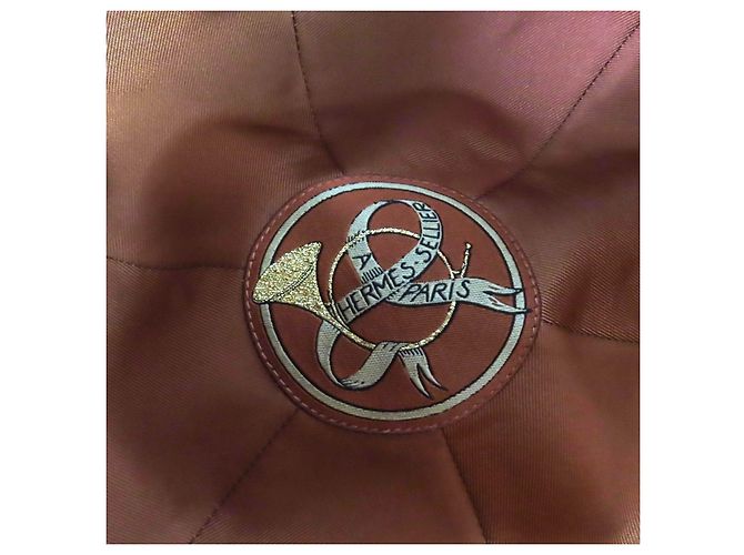 Hermès Gabriel Serie Barett aus Metall-Wolle und Leder 57 Braun - Ansicht 6