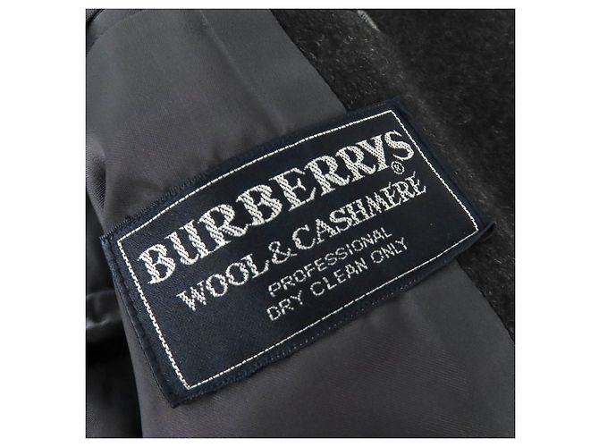 Abrigo de lana y cachemira Burberrys Castaño Gris antracita - vista 7