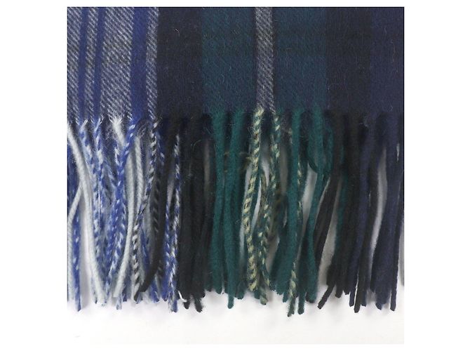 Autre Marque Johnstons of Elgin Kaschmirschal mit Tartan-Karo Blau Grün - Ansicht 5