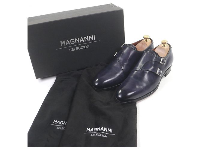 Autre Marque MAGNANNI SELECTION Lederschuhe Blau Marineblau - Ansicht 2