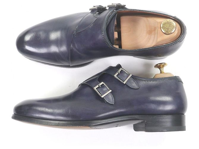 Autre Marque MAGNANNI SELECTION Lederschuhe Blau Marineblau - Ansicht 4