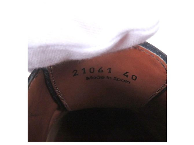 Autre Marque MAGNANNI SELECTION Lederschuhe Blau Marineblau - Ansicht 8
