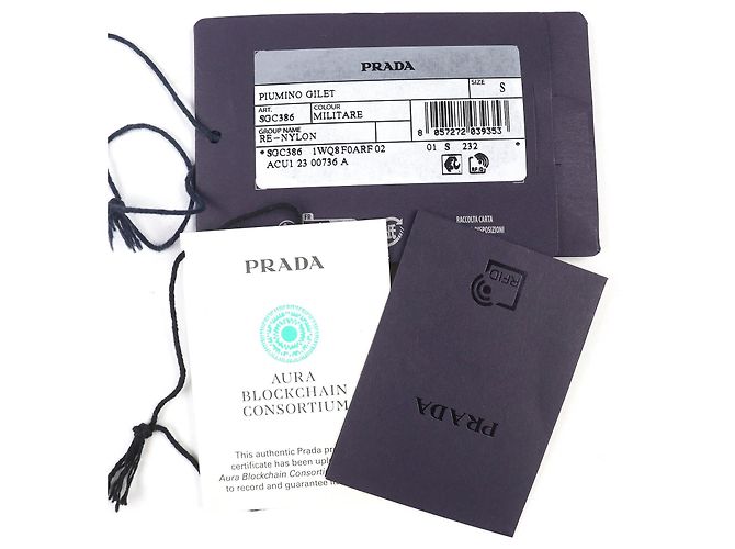 Prada RE-NYLON gesteppte Nylonweste Grün - Ansicht 5