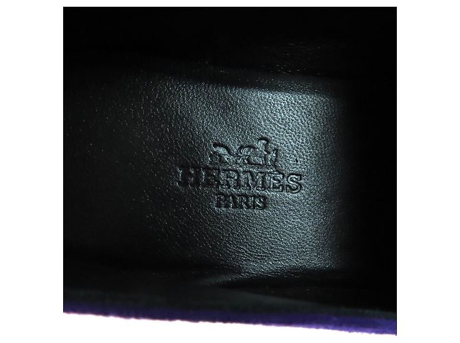 Hermès Honest Suede Moccasin36 Lila - Ansicht 10