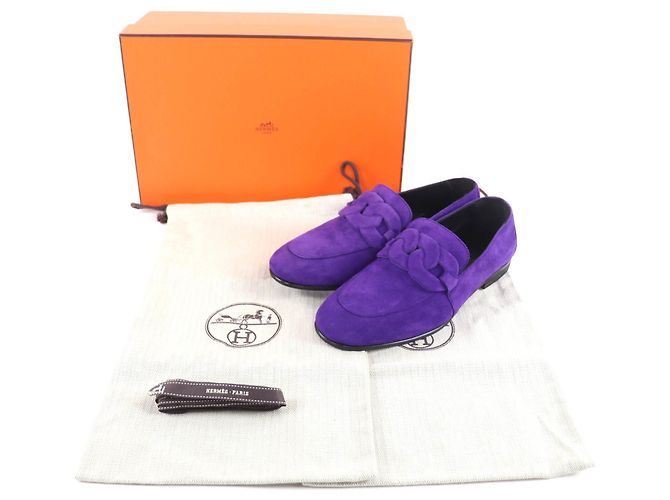 Hermès Honest Suede Moccasin36 Lila - Ansicht 2