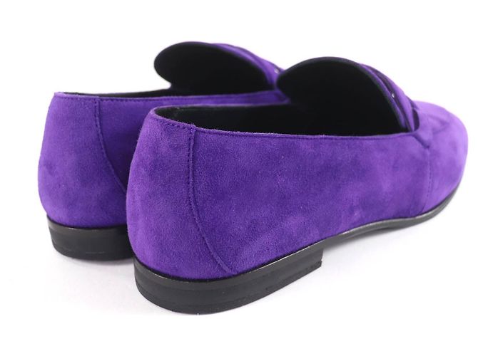 Hermès Honest Suede Moccasin36 Lila - Ansicht 3