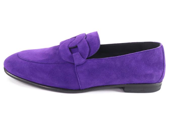 Hermès Honest Suede Moccasin36 Lila - Ansicht 5