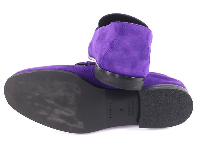 Hermès Honest Suede Moccasin36 Lila - Ansicht 7