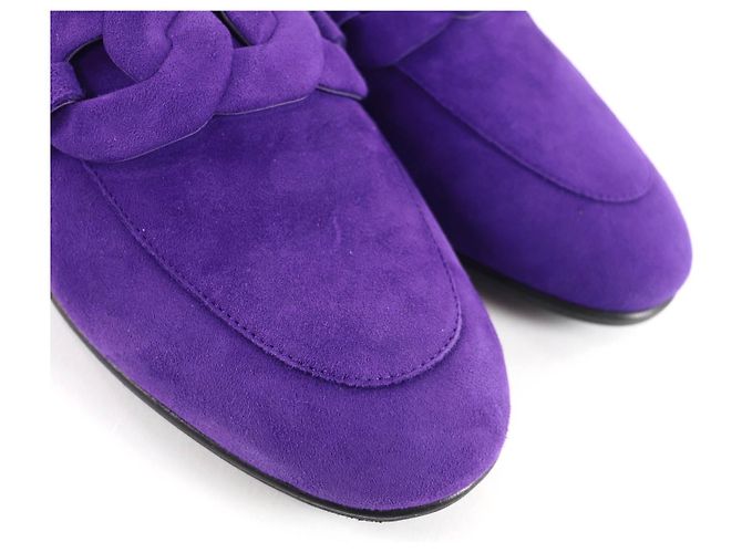 Hermès Honest Suede Moccasin36 Lila - Ansicht 8