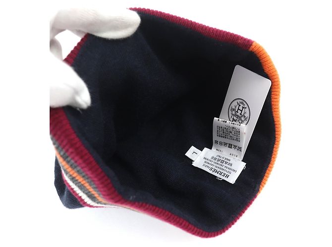Hermès H Twist Heaven Twist Serie Kaschmir Strickmütze L Blau - Ansicht 6