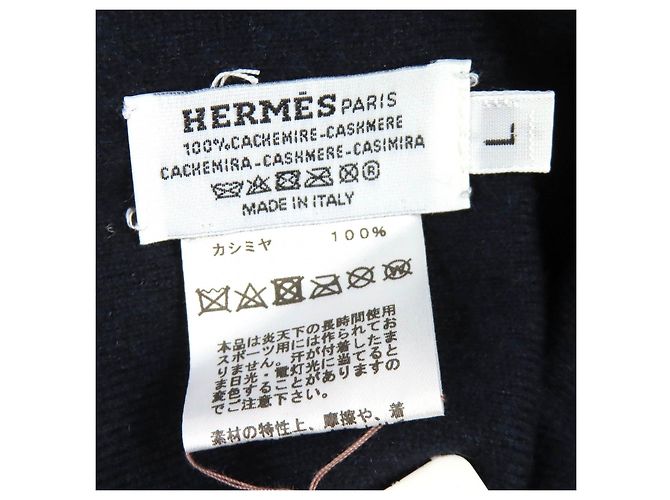 Hermès H Twist Heaven Twist Serie Kaschmir Strickmütze L Blau - Ansicht 8