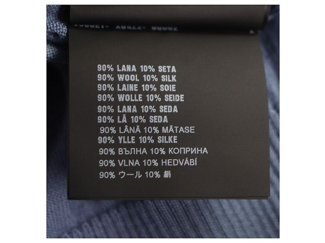 Jersey de punto de lana y seda Prada Azul - vista 9