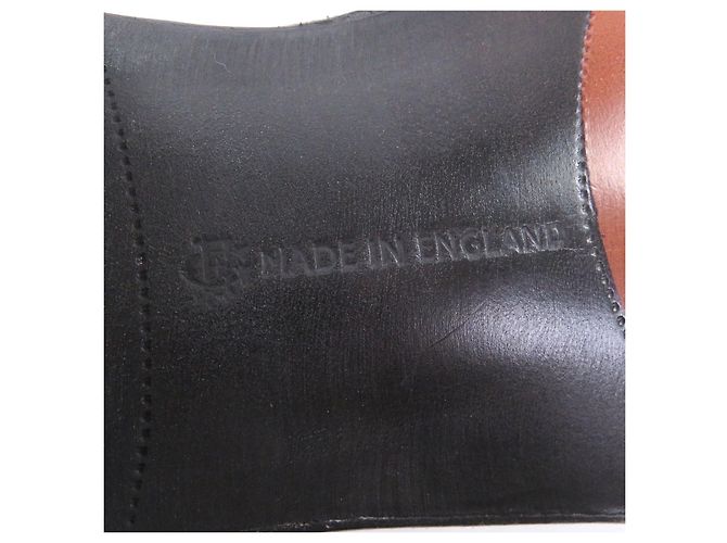 Autre Marque Stivaletti Edward Green Shannon in camoscio Nero Rosso - vista 10
