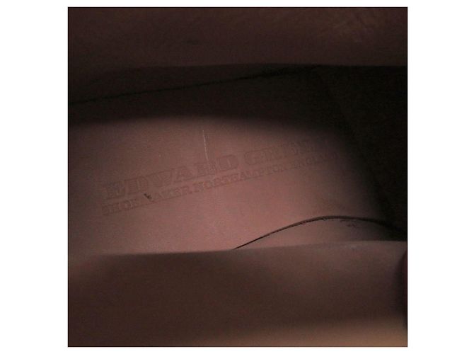Autre Marque Stivaletti Edward Green Shannon in camoscio Nero Rosso - vista 8