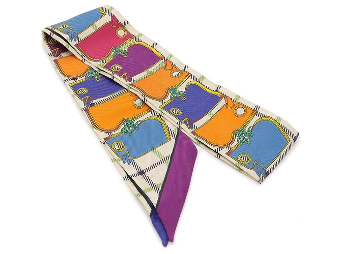 Pañuelo de seda Hermès Twilly Camails Multicolor - vista 2