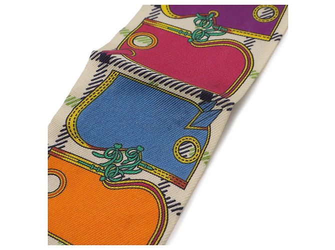 Pañuelo de seda Hermès Twilly Camails Multicolor - vista 3