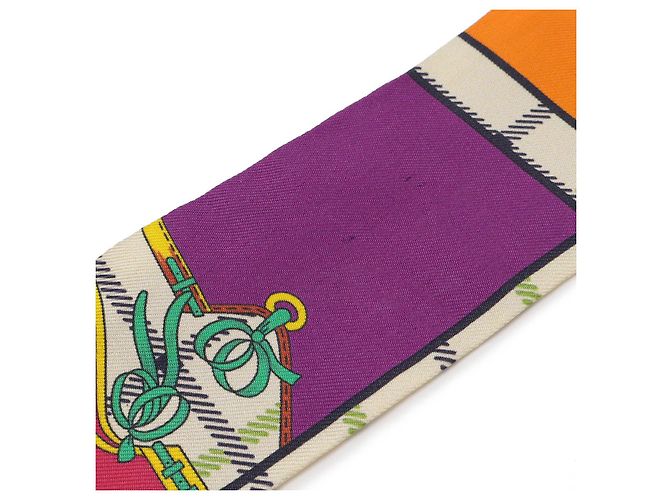 Pañuelo de seda Hermès Twilly Camails Multicolor - vista 4