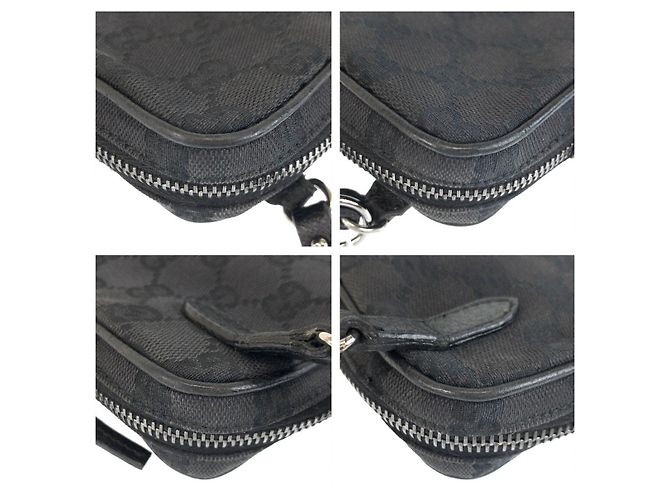 Gucci GG Canvas Leather Schultertasche Schwarz - Ansicht 4