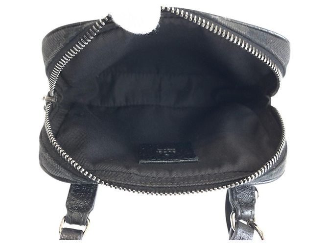 Gucci GG Canvas Leather Schultertasche Schwarz - Ansicht 9