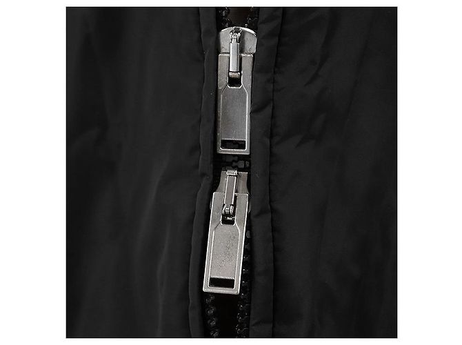 Casaco Gucci em nylon de alta densidade acolchoado Preto Vermelho - vista 11
