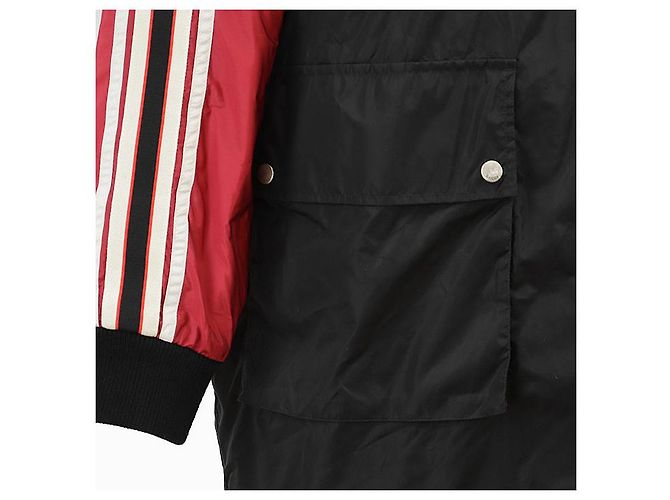 Casaco Gucci em nylon de alta densidade acolchoado Preto Vermelho - vista 3