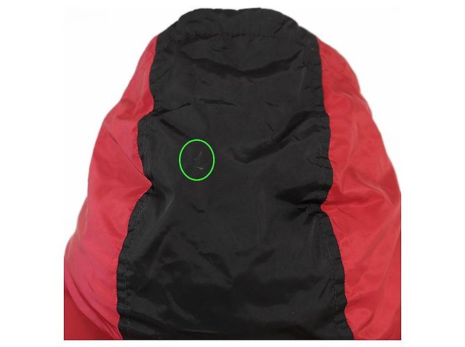 Casaco Gucci em nylon de alta densidade acolchoado Preto Vermelho - vista 8