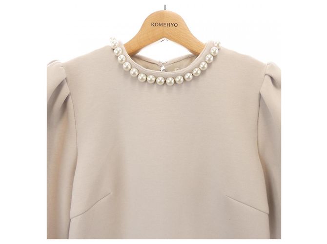 Autre Marque Vestido JUSGLITTY Beige - vista 6