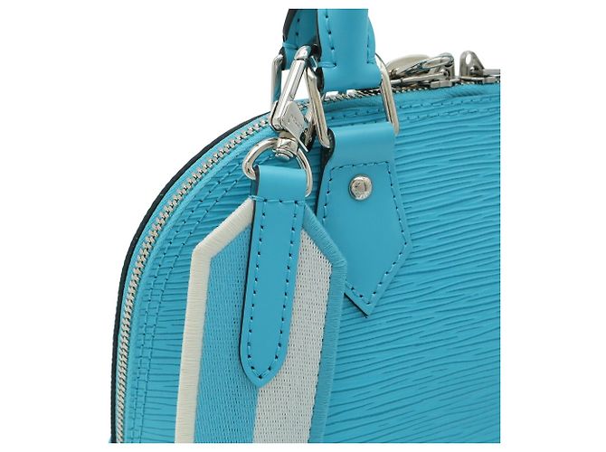 Louis Vuitton Epi Alma BB Handtasche in Turquoise Türkis - Ansicht 8