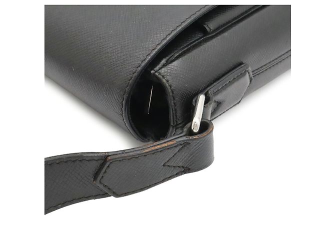Borsa a tracolla Louis Vuitton Taiga Roman MM Nero - vista 10