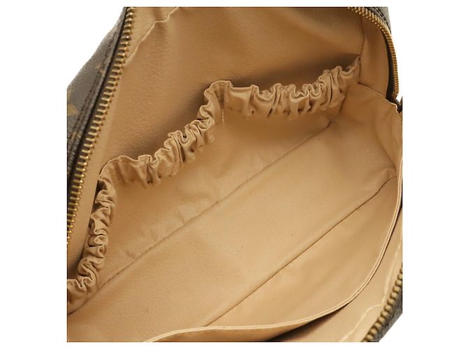 Louis Vuitton Monogram Trousse Toilette 23 Clutch Handbag Marrone - vista 6