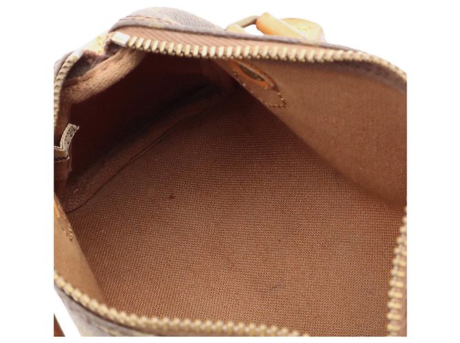 Louis Vuitton Monogram Mini Speedy Handbag Pouch M41534 Castaño - vista 8