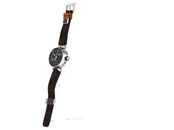 Orologio Automatico Louis Vuitton Tambour Chrono Voyage Q102L - vista 2