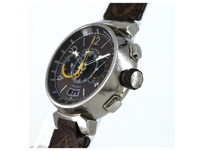 Orologio Automatico Louis Vuitton Tambour Chrono Voyage Q102L - vista 3