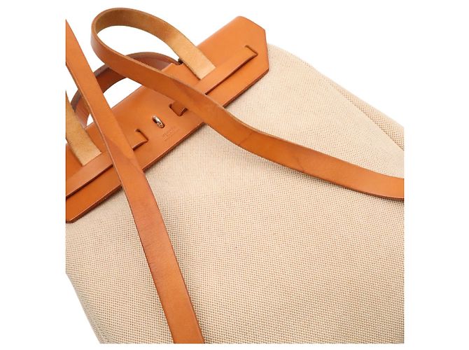 Hermès Hermes Herbag Sac aux PM Borsa Zaino Marrone chiaro - vista 6