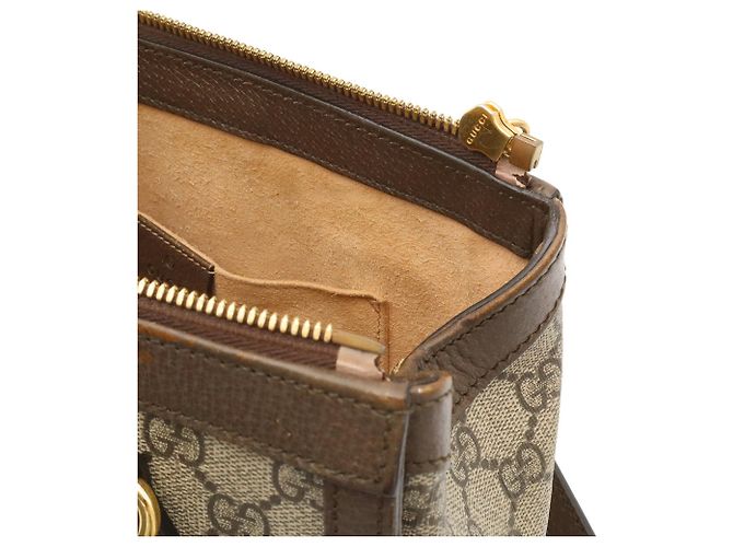 Borsa Tote Piccola GUCCI Ophidia GG Supreme Rosso Beige Verde - vista 8