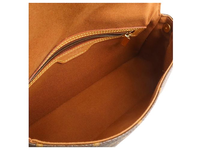 Bolso de hombro Louis Vuitton Monogram Mini Looping Castaño - vista 8