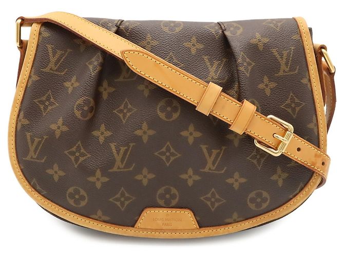 Bolsa de Ombro Louis Vuitton Monogram Menilmontant PM Marrom - vista 2