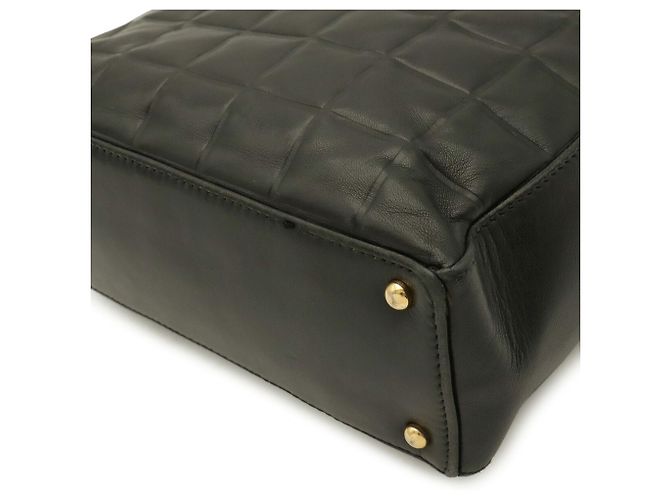 Bolsa de Ombro Chanel Chocolate Bar Preto - vista 4