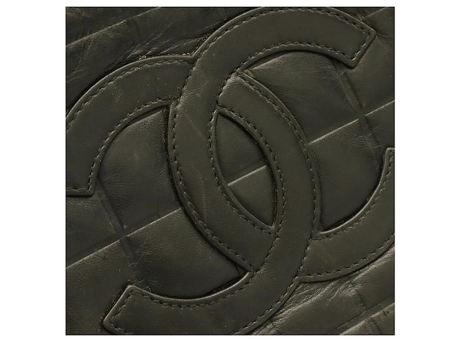 Bolsa de Ombro Chanel Chocolate Bar Preto - vista 5