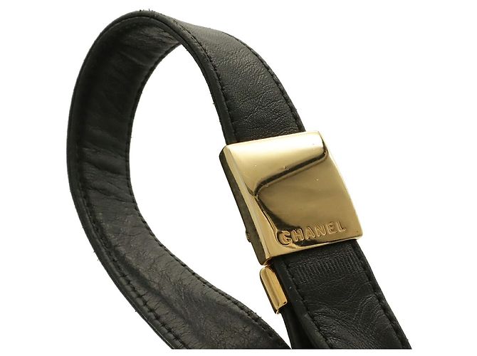 Bolsa de Ombro Chanel Chocolate Bar Preto - vista 6