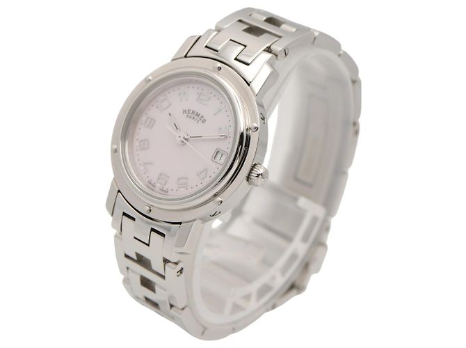 Hermès Relógio de pulso feminino Hermes Clipper Nacre - vista 2