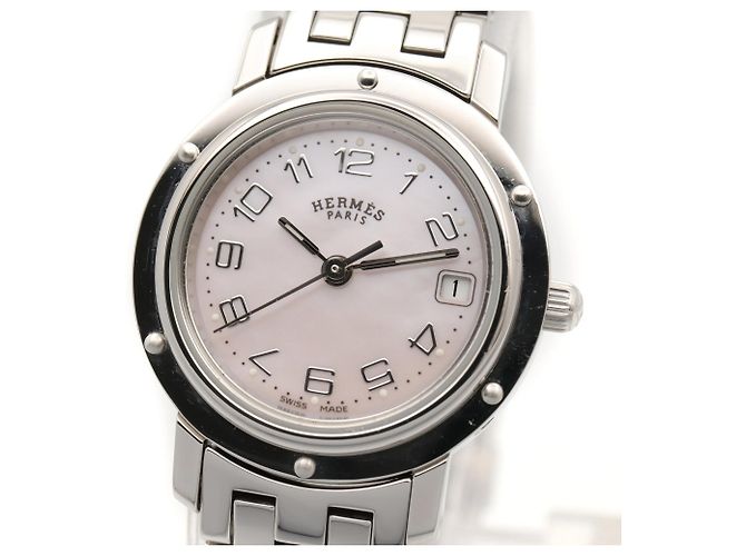 Hermès Relógio de pulso feminino Hermes Clipper Nacre - vista 3