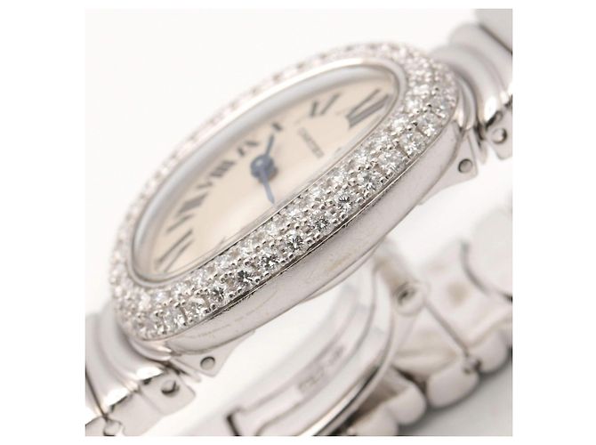 Cartier Mini Baignoire Uhr mit Diamantlünette - Ansicht 10