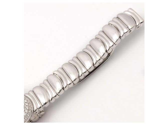 Cartier Mini Baignoire Uhr mit Diamantlünette - Ansicht 13